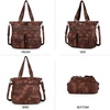 image:imageAngelkiss Purses Handbags for Women PU Tote Satchel Bags for Women Pockets Shoulder Bags7brown