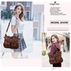 image:imageAngelkiss Purses Handbags for Women PU Tote Satchel Bags for Women Pockets Shoulder Bags7brown