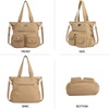 image:imageAngelkiss Purses Handbags for Women PU Tote Satchel Bags for Women Pockets Shoulder BagsAbeige