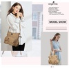 image:imageAngelkiss Purses Handbags for Women PU Tote Satchel Bags for Women Pockets Shoulder BagsAbeige