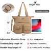 image:imageAngelkiss Purses Handbags for Women PU Tote Satchel Bags for Women Pockets Shoulder BagsAbeige
