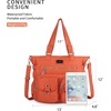 image:imageAngelkiss Purses Handbags for Women PU Tote Satchel Bags for Women Pockets Shoulder BagsAorange