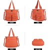 image:imageAngelkiss Purses Handbags for Women PU Tote Satchel Bags for Women Pockets Shoulder BagsAorange