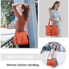image:imageAngelkiss Purses Handbags for Women PU Tote Satchel Bags for Women Pockets Shoulder BagsAorange