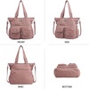 image:imageAngelkiss Purses Handbags for Women PU Tote Satchel Bags for Women Pockets Shoulder BagsApink