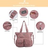 image:imageAngelkiss Purses Handbags for Women PU Tote Satchel Bags for Women Pockets Shoulder BagsApink