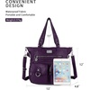 image:imageAngelkiss Purses Handbags for Women PU Tote Satchel Bags for Women Pockets Shoulder BagsApurple