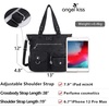 image:imageAngelkiss Purses Handbags for Women PU Tote Satchel Bags for Women Pockets Shoulder BagsBlack