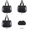image:imageAngelkiss Purses Handbags for Women PU Tote Satchel Bags for Women Pockets Shoulder BagsBlack