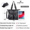 image:imageAngelkiss Purses Handbags for Women PU Tote Satchel Bags for Women Pockets Shoulder BagsBlack Grey