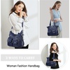 image:imageAngelkiss Purses Handbags for Women PU Tote Satchel Bags for Women Pockets Shoulder BagsBlue