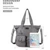image:imageAngelkiss Purses Handbags for Women PU Tote Satchel Bags for Women Pockets Shoulder BagsGrey