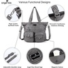 image:imageAngelkiss Purses Handbags for Women PU Tote Satchel Bags for Women Pockets Shoulder BagsGrey