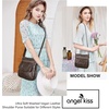 image:imageAngelkiss Small Womens Crossbody Bag Leather Shoulder Purse for Women Hobo Bag with Adjustable Shoulder Strap16taupe