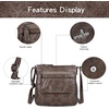 image:imageAngelkiss Small Womens Crossbody Bag Leather Shoulder Purse for Women Hobo Bag with Adjustable Shoulder Strap16taupe