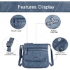 image:imageAngelkiss Small Womens Crossbody Bag Leather Shoulder Purse for Women Hobo Bag with Adjustable Shoulder Strap1blue