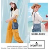 image:imageAngelkiss Small Womens Crossbody Bag Leather Shoulder Purse for Women Hobo Bag with Adjustable Shoulder Strap1blue