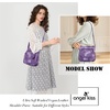 image:imageAngelkiss Small Womens Crossbody Bag Leather Shoulder Purse for Women Hobo Bag with Adjustable Shoulder Strap1purple