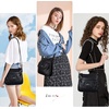 image:imageAngelkiss Small Womens Crossbody Bag Leather Shoulder Purse for Women Hobo Bag with Adjustable Shoulder StrapBlack