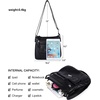 image:imageAngelkiss Small Womens Crossbody Bag Leather Shoulder Purse for Women Hobo Bag with Adjustable Shoulder StrapBlack