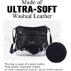 image:imageAngelkiss Small Womens Crossbody Bag Leather Shoulder Purse for Women Hobo Bag with Adjustable Shoulder StrapBlack