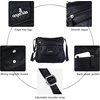 image:imageAngelkiss Small Womens Crossbody Bag Leather Shoulder Purse for Women Hobo Bag with Adjustable Shoulder StrapBlack