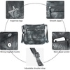 image:imageAngelkiss Small Womens Crossbody Bag Leather Shoulder Purse for Women Hobo Bag with Adjustable Shoulder StrapBlackGrey
