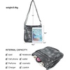 image:imageAngelkiss Small Womens Crossbody Bag Leather Shoulder Purse for Women Hobo Bag with Adjustable Shoulder StrapBlackGrey