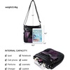 image:imageAngelkiss Small Womens Crossbody Bag Leather Shoulder Purse for Women Hobo Bag with Adjustable Shoulder StrapBlackPurple