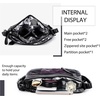 image:imageAngelkiss Small Womens Crossbody Bag Leather Shoulder Purse for Women Hobo Bag with Adjustable Shoulder StrapBlackPurple