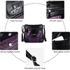 image:imageAngelkiss Small Womens Crossbody Bag Leather Shoulder Purse for Women Hobo Bag with Adjustable Shoulder StrapBlackPurple