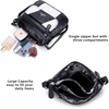 image:imageAngelkiss Small Womens Crossbody Bag Leather Shoulder Purse for Women Hobo Bag with Adjustable Shoulder StrapBlackWhite
