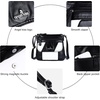 image:imageAngelkiss Small Womens Crossbody Bag Leather Shoulder Purse for Women Hobo Bag with Adjustable Shoulder StrapBlackWhite