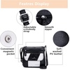 image:imageAngelkiss Small Womens Crossbody Bag Leather Shoulder Purse for Women Hobo Bag with Adjustable Shoulder StrapBlackWhite
