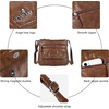 image:imageAngelkiss Small Womens Crossbody Bag Leather Shoulder Purse for Women Hobo Bag with Adjustable Shoulder StrapBrown
