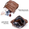 image:imageAngelkiss Small Womens Crossbody Bag Leather Shoulder Purse for Women Hobo Bag with Adjustable Shoulder StrapBrown