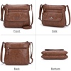 image:imageAngelkiss Small Womens Crossbody Bag Leather Shoulder Purse for Women Hobo Bag with Adjustable Shoulder StrapBrown