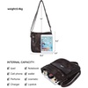 image:imageAngelkiss Small Womens Crossbody Bag Leather Shoulder Purse for Women Hobo Bag with Adjustable Shoulder StrapCoffee
