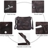 image:imageAngelkiss Small Womens Crossbody Bag Leather Shoulder Purse for Women Hobo Bag with Adjustable Shoulder StrapCoffee
