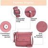 image:imageAngelkiss Small Womens Crossbody Bag Leather Shoulder Purse for Women Hobo Bag with Adjustable Shoulder StrapPink