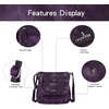 image:imageAngelkiss Small Womens Crossbody Bag Leather Shoulder Purse for Women Hobo Bag with Adjustable Shoulder StrapPurple