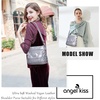 image:imageAngelkiss Small Womens Crossbody Bag Leather Shoulder Purse for Women Hobo Bag with Adjustable Shoulder StrapSilver