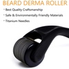 image:imageDerma Roller Microneedling Roller for Face Body Beard  025mm Titanium Microneedle for Men Women  Includes Free Storage CaseBlack