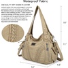 image:imagePurses and Handbags Women Fashion Tote Bag Shoulder Bags Top Handle Satchel Purses Washed Synthetic Leather Handbag1apricot