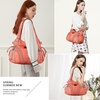 image:imagePurses and Handbags Women Fashion Tote Bag Shoulder Bags Top Handle Satchel Purses Washed Synthetic Leather Handbag1coral