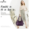 image:imagePurses and Handbags Women Fashion Tote Bag Shoulder Bags Top Handle Satchel Purses Washed Synthetic Leather Handbag1dpurple