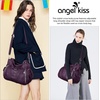 image:imagePurses and Handbags Women Fashion Tote Bag Shoulder Bags Top Handle Satchel Purses Washed Synthetic Leather Handbag1dpurple