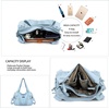image:imagePurses and Handbags Women Fashion Tote Bag Shoulder Bags Top Handle Satchel Purses Washed Synthetic Leather Handbag1lblue