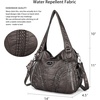image:imagePurses and Handbags Women Fashion Tote Bag Shoulder Bags Top Handle Satchel Purses Washed Synthetic Leather Handbag1mineral Gray