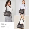 image:imagePurses and Handbags Women Fashion Tote Bag Shoulder Bags Top Handle Satchel Purses Washed Synthetic Leather Handbag1mineral Gray